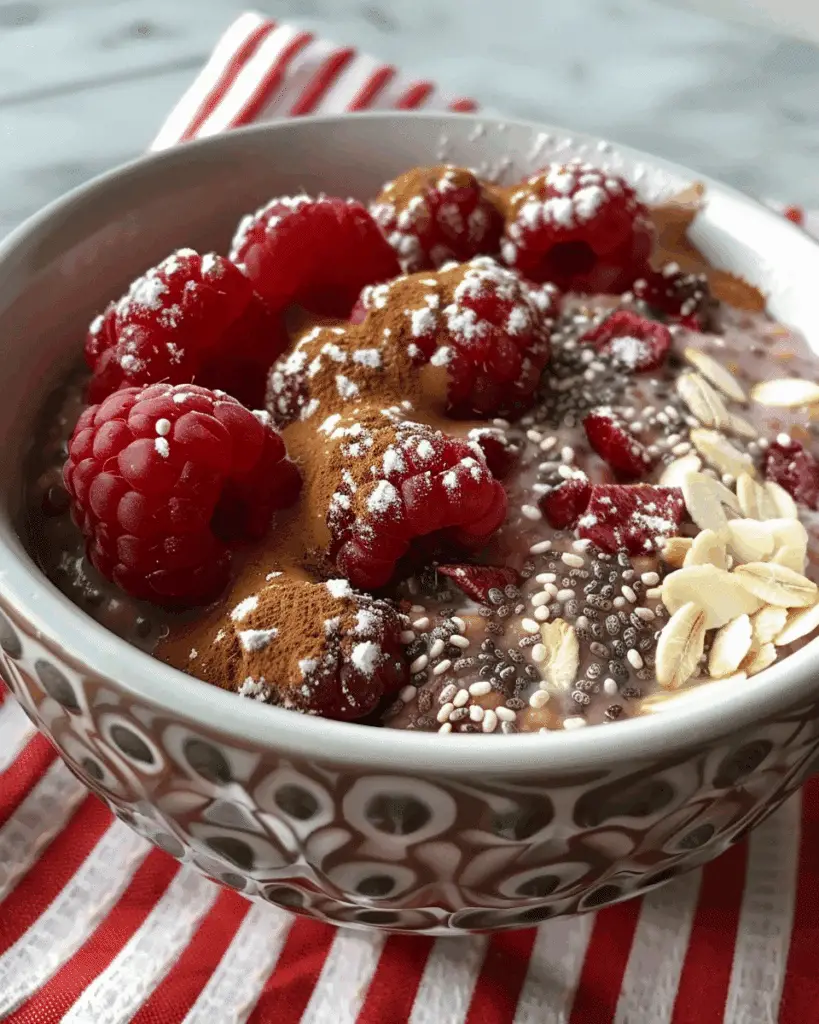 Simple, Healthy Raspberry Oatmeal Porridge