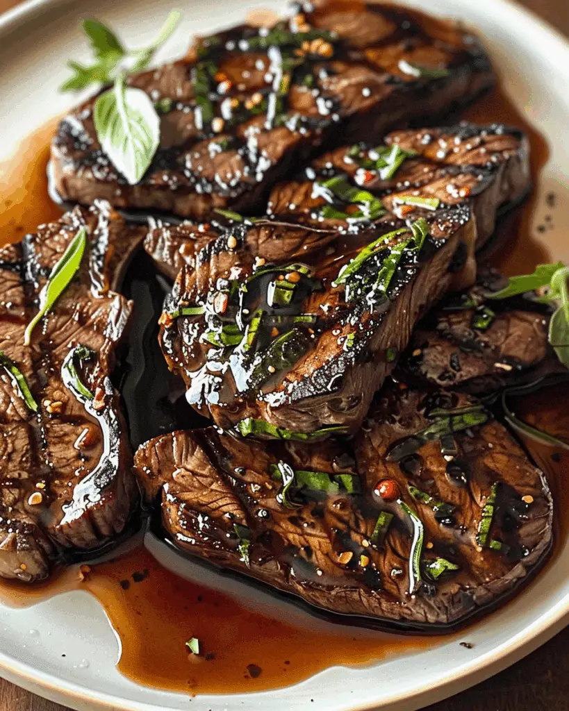 Sweet Balsamic Marinated Steak