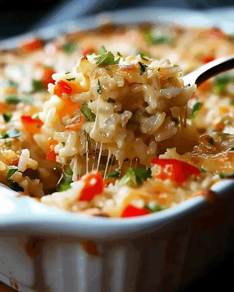 Cheesy Pepper Jack Rice Bake