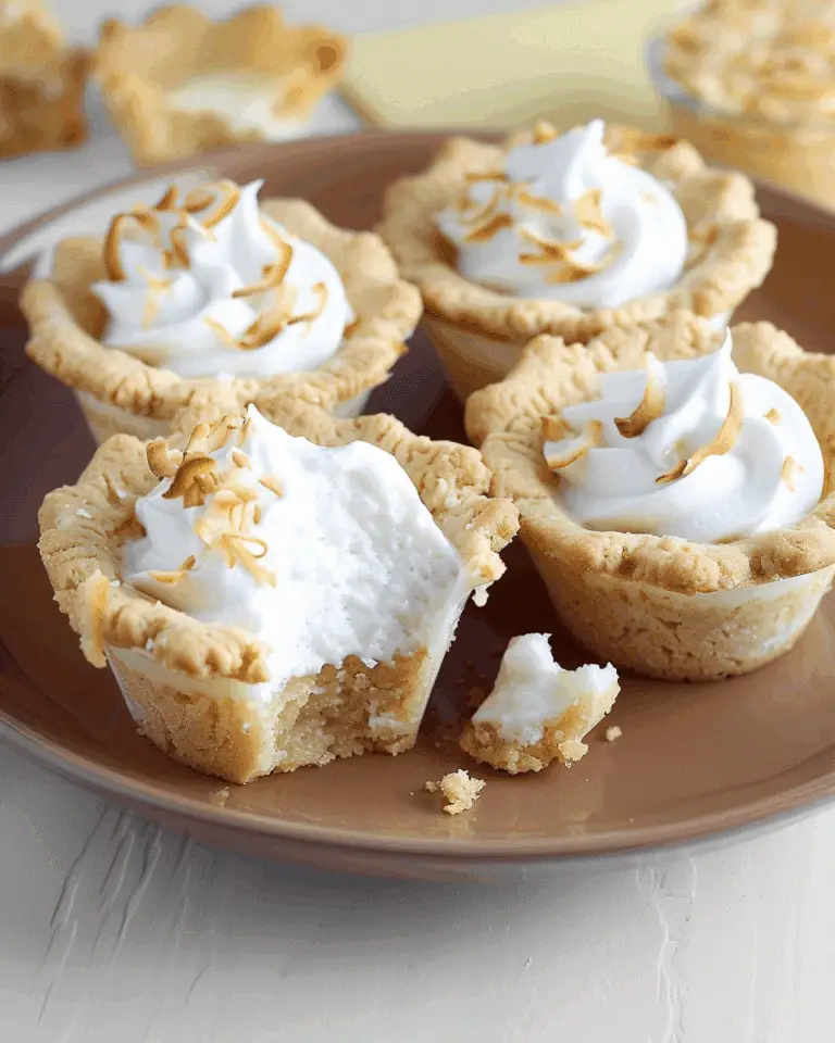 Coconut Cream Pie Cookie Cups