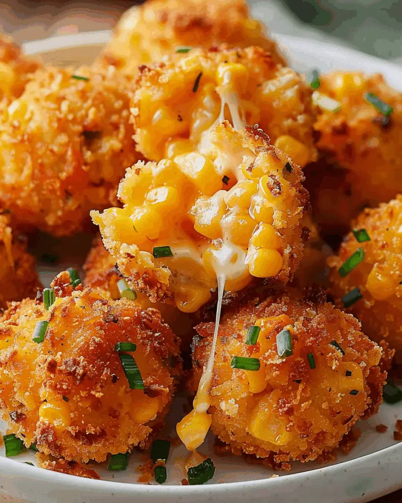 Crispy Corn Cheese Bites