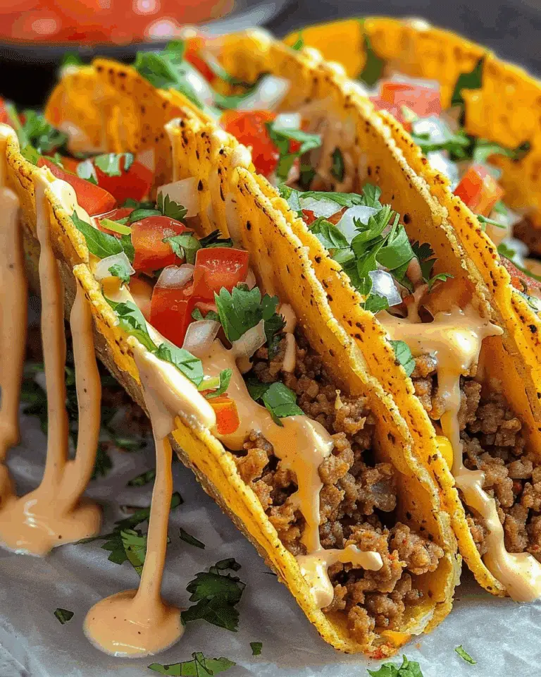 Loaded Taco Creamy Cheese Sauce