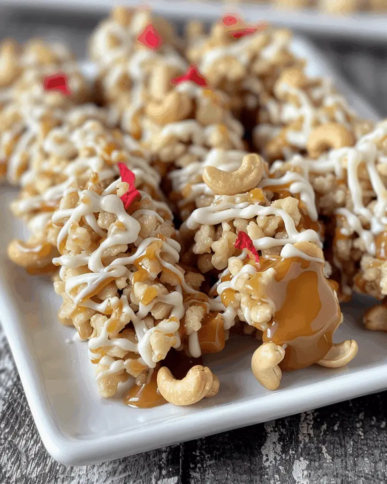 Caramel Cashew Haystacks