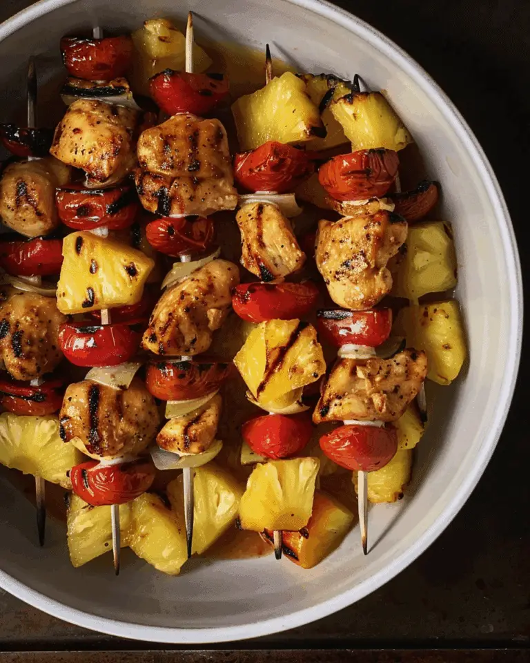 Grilled Chicken Pineapple Kabobs