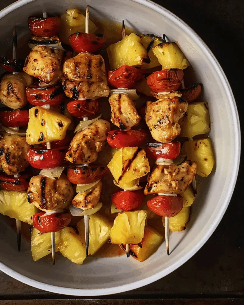 Grilled Chicken Pineapple Kabobs
