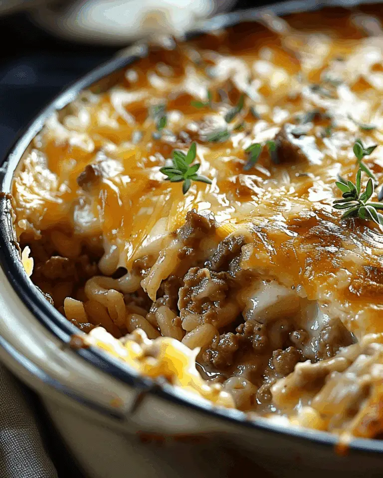 French Onion Ground Beef Casserole