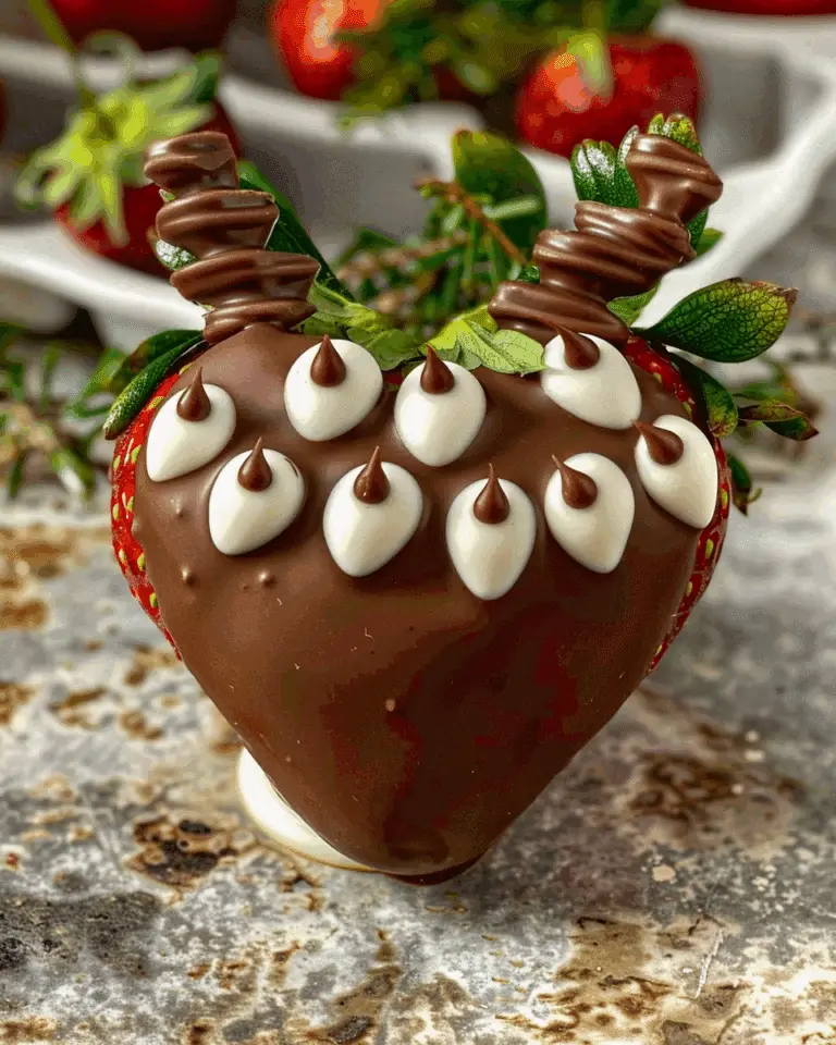 Chocolate Covered Strawberry Reindeer