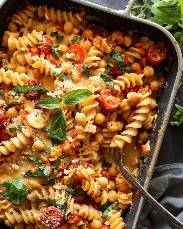 Easy Baked Feta Pasta with Chickpeas