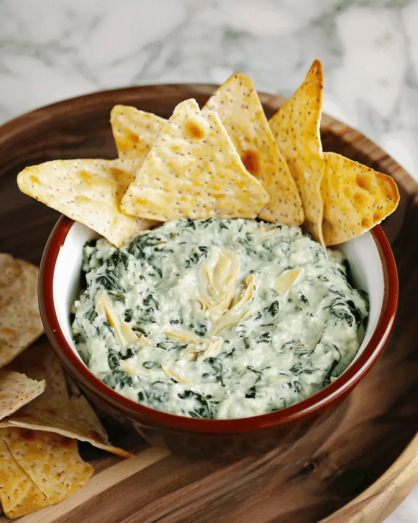 Healthy Spinach Artichoke Dip (Vegan, Dairy-Free)