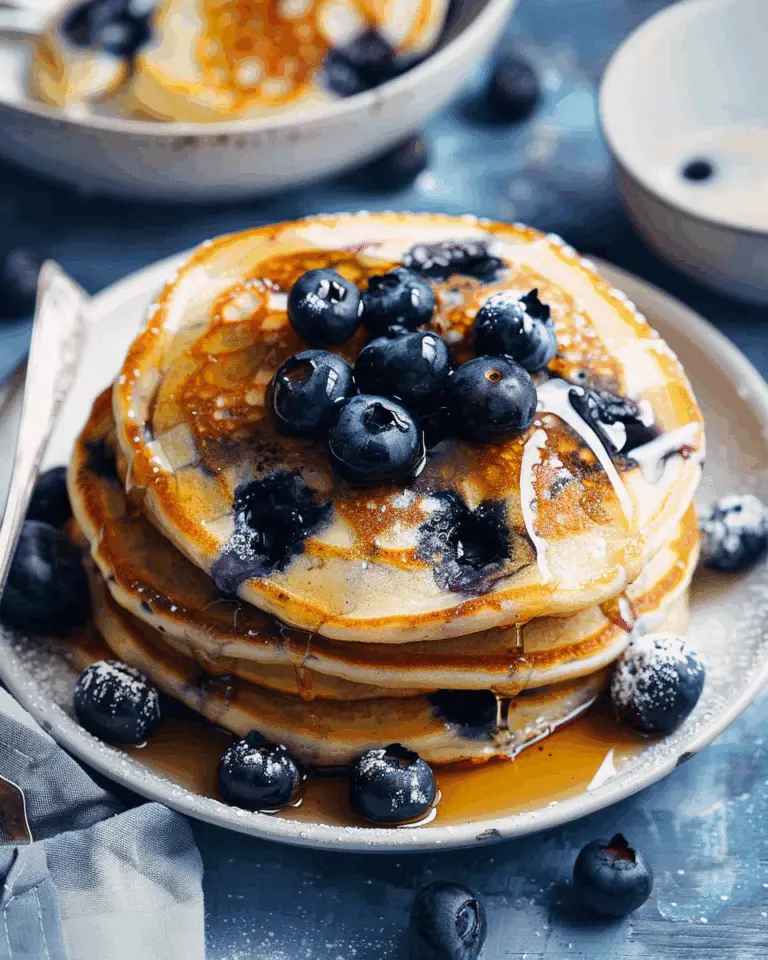 Fluffiest Blueberry Pancakes