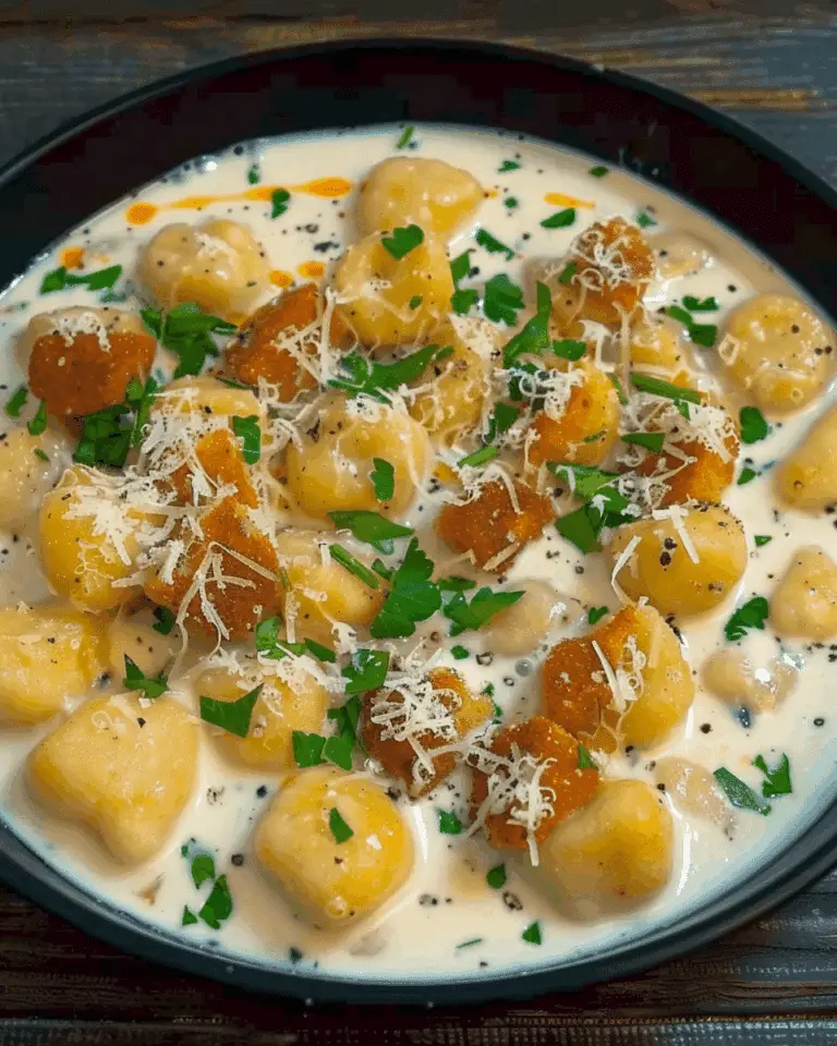 Gnocchi with Creamy Sauce Today!