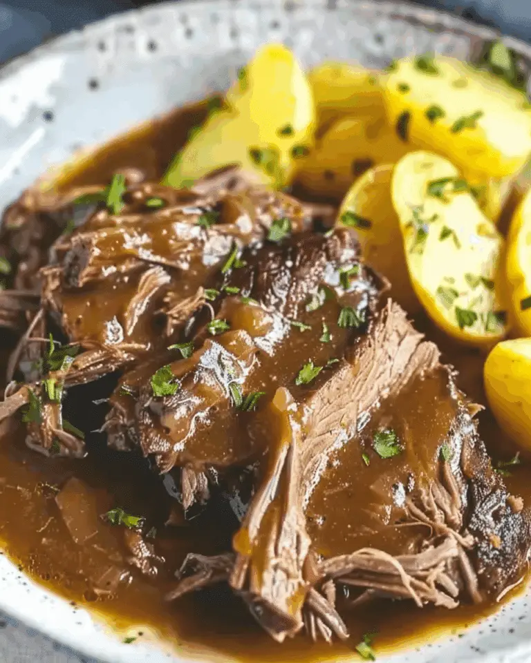 Mississippi Pot Roast with Beef Gravy