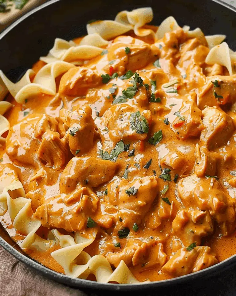 Creamy Chicken Paprikash with Egg Noodles (Hungarian)
