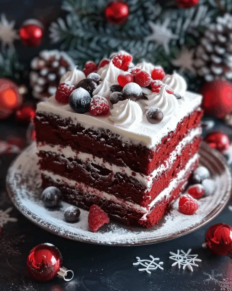 Christmas Red Velvet Poke Cake
