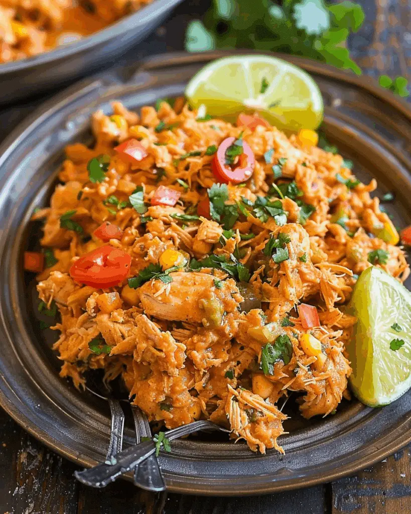 Cooker Mexican Shredded Chicken