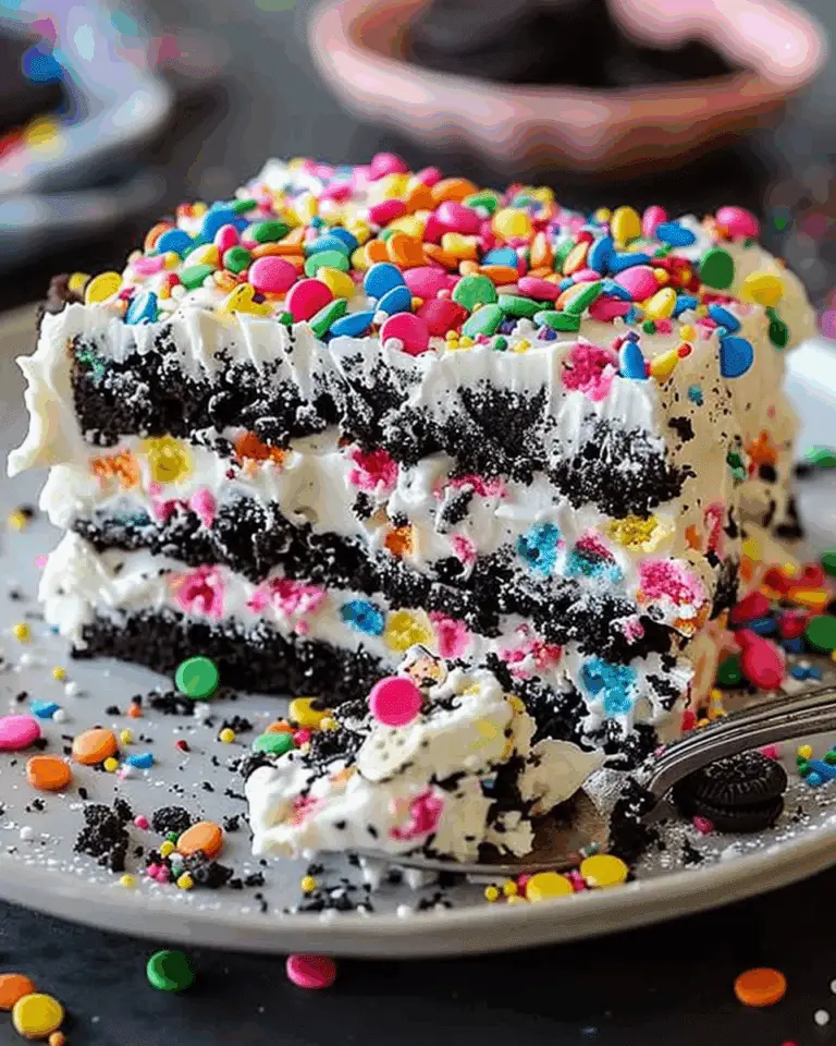 No-Bake Funfetti Oreo Icebox Cake Recipe