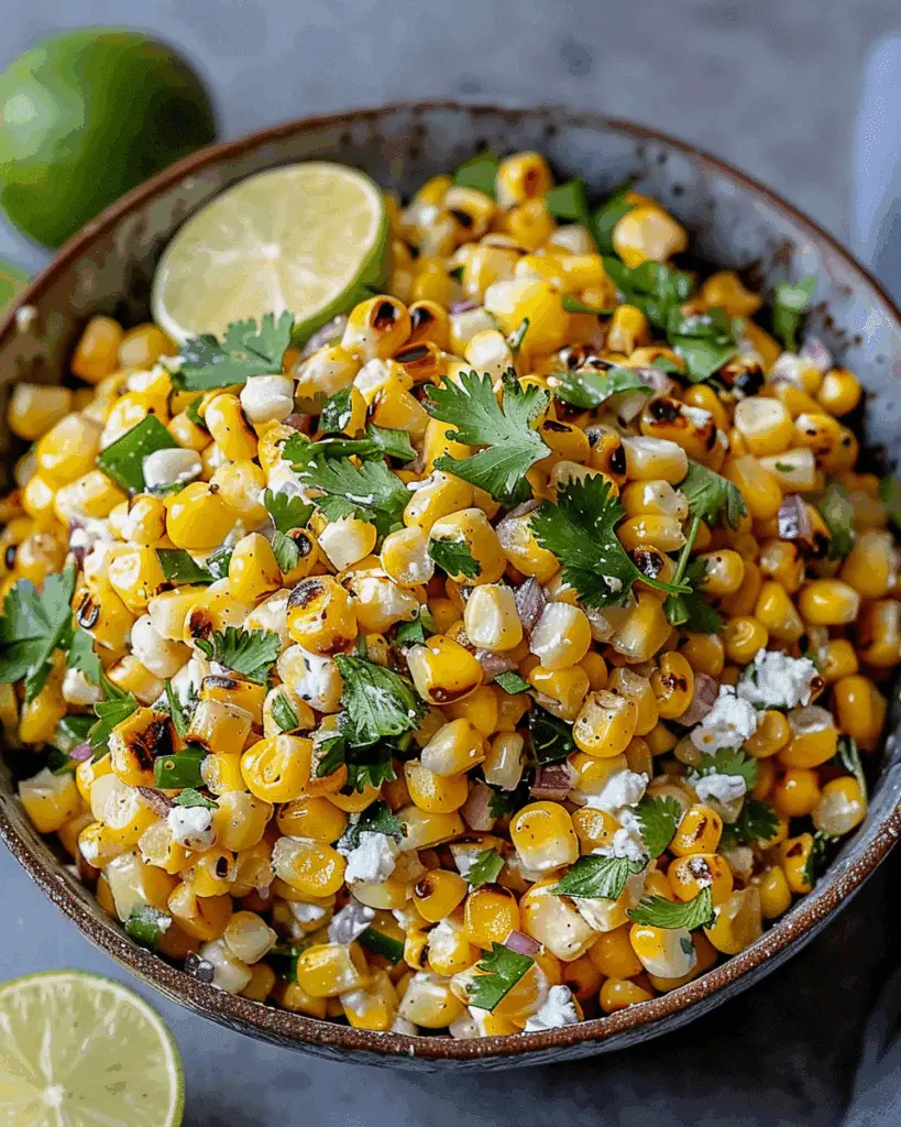 Corn Salad — Creamy, Spicy & Perfect for Parties!
