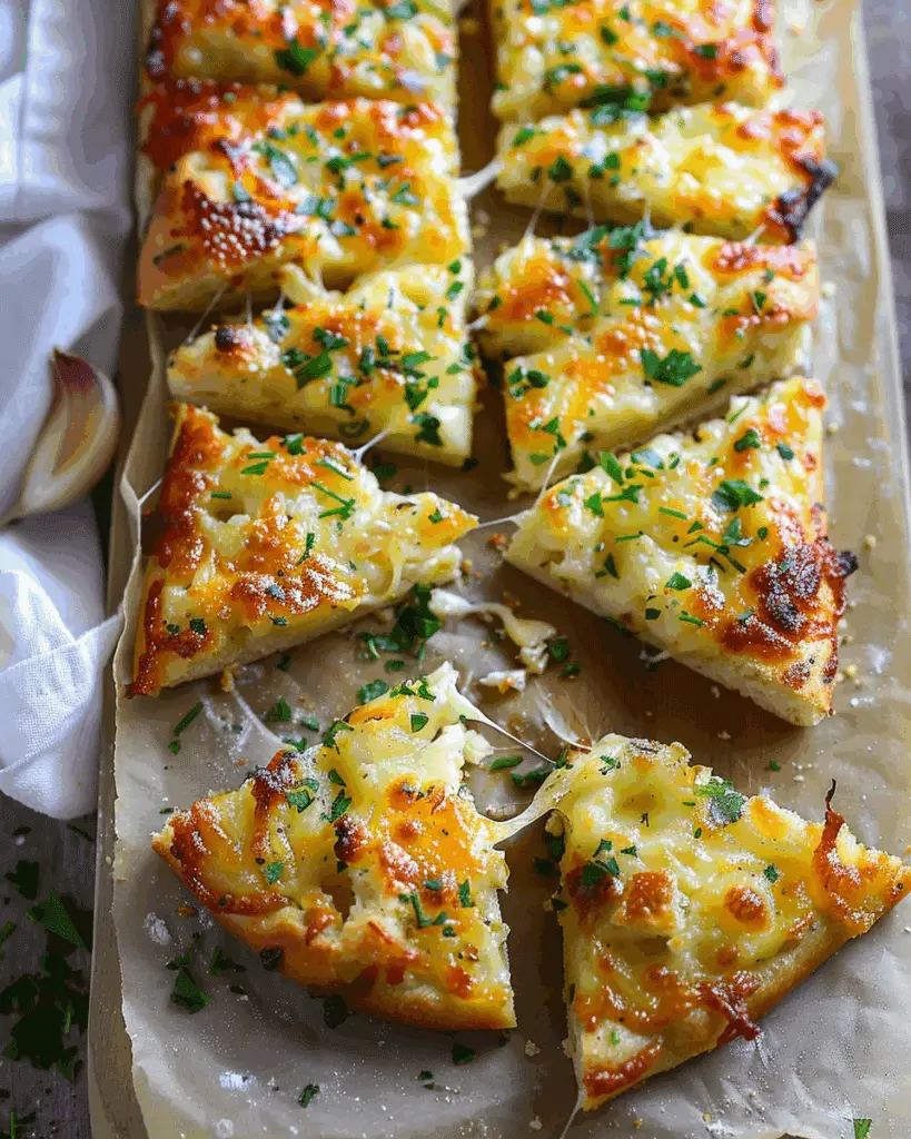 Cottage Cheese Garlic Flatbread Recipe