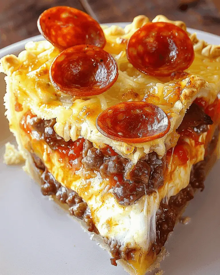 Deep Hamburger Sausage Pepperoni Pie