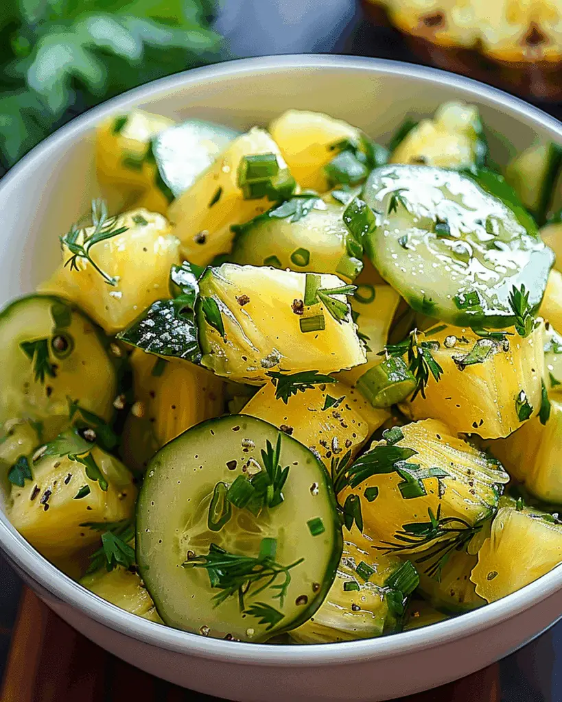 Pineapple Cucumber Lime Salad