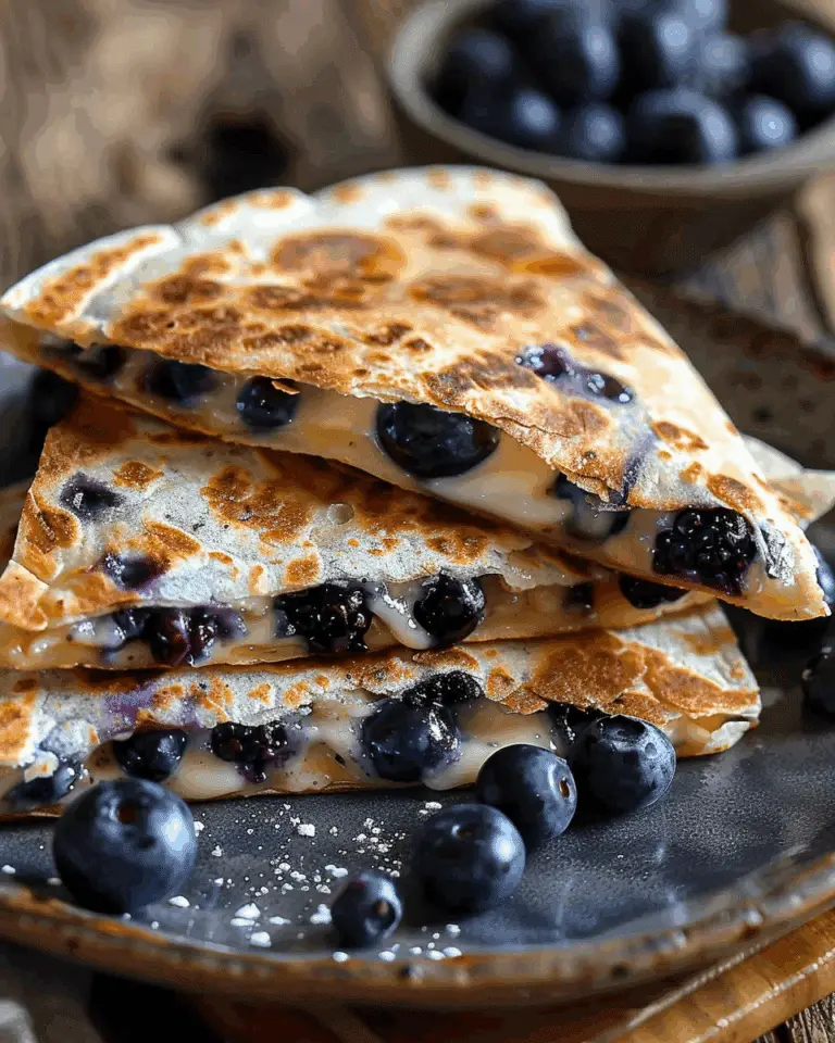 Blueberry Breakfast Quesadilla
