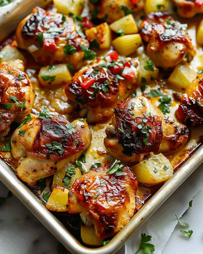 Tropical Hawaiian Chicken on a Sheet Pan