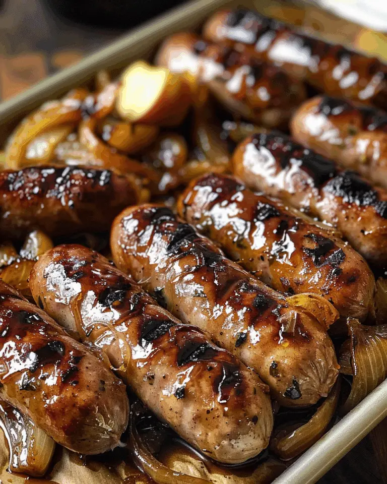 Oven Braised Beer Brats with Caramelized Onions and Apples: An Incredible Ultimate Recipe