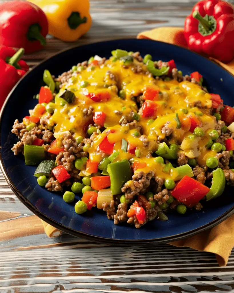 5-Ingredient Ground Beef and Vegetable Casserole