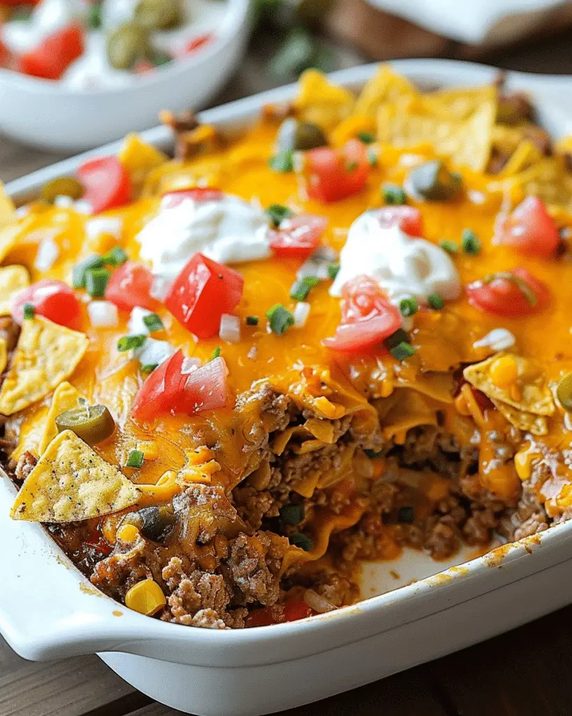 Dorito Cheese Beef Casserole