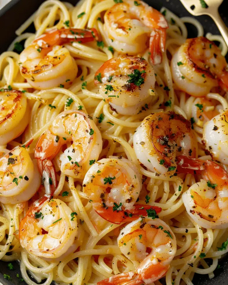 Garlic Butter Scallop and Shrimp Pasta