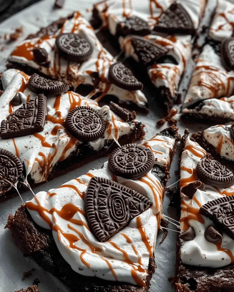 Oreo Fudge Brownie Pizza