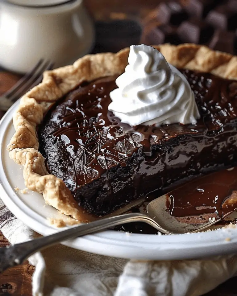 Easy Hot Fudge Pie