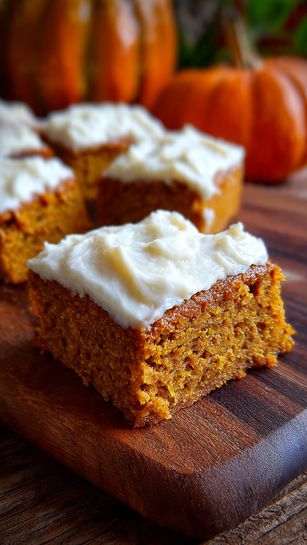 Pumpkin Bars with Cream Cheese Frosting Recipe
