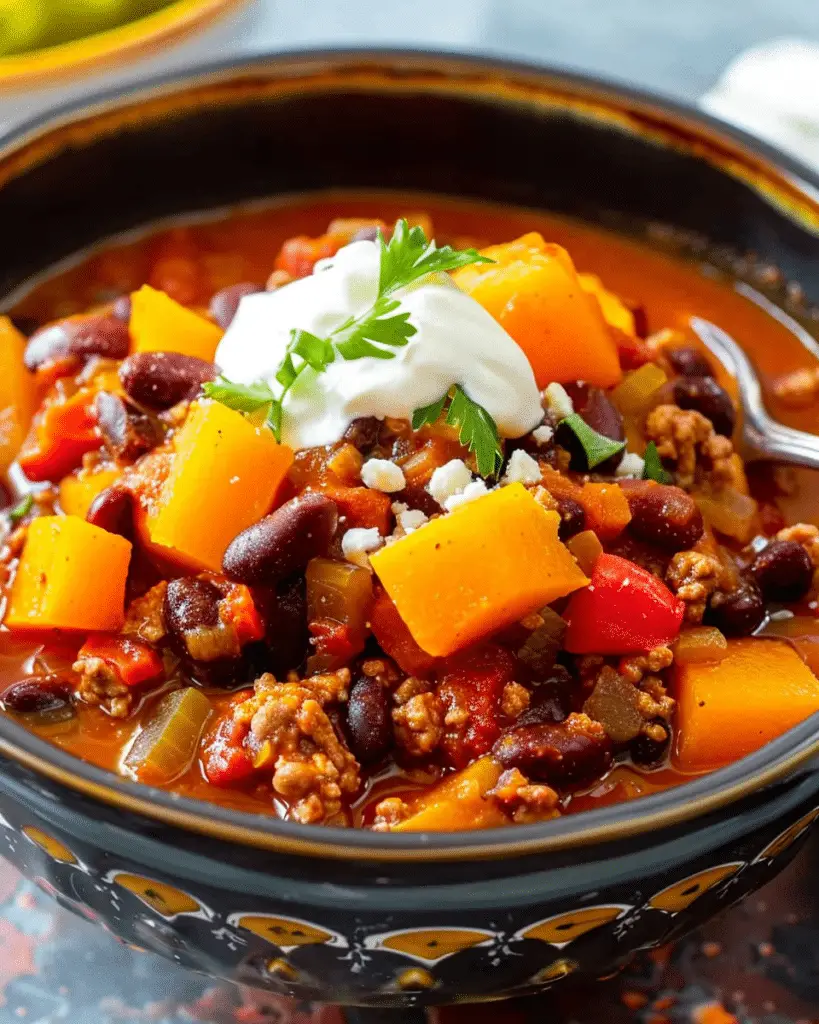 Slow Cooker Butternut Squash Chili
