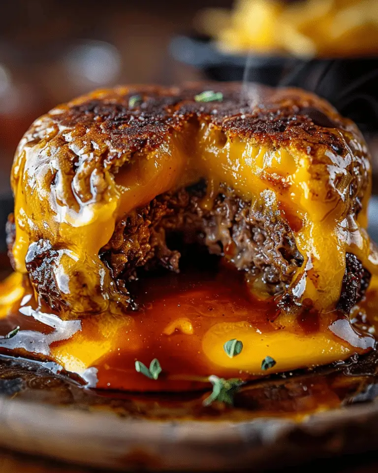Cheeseburger Lava Cake Molten Melt