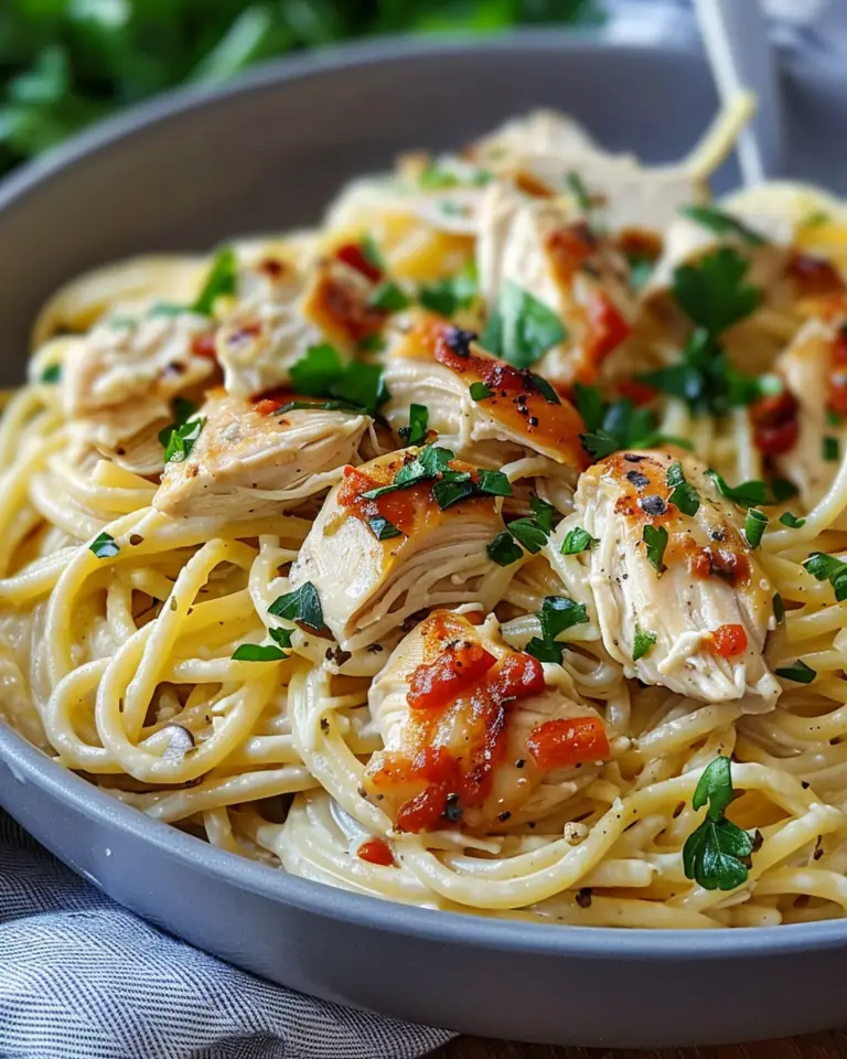Creamy Monterey Chicken Spaghetti