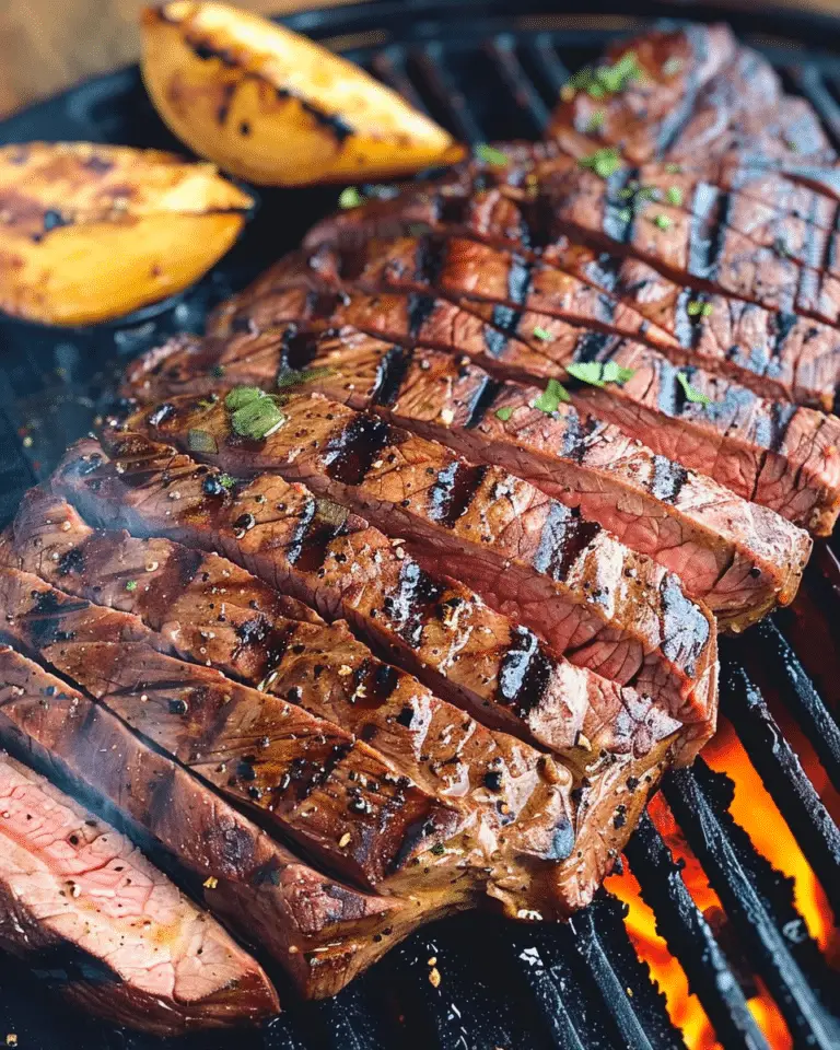 Easy Grilled London Broil with Marinade Recipe