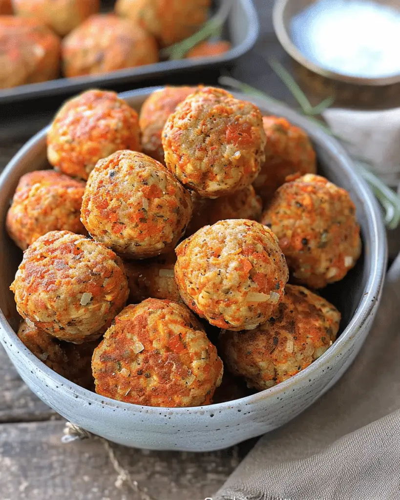 Spicy Baked Chicken Meatballs