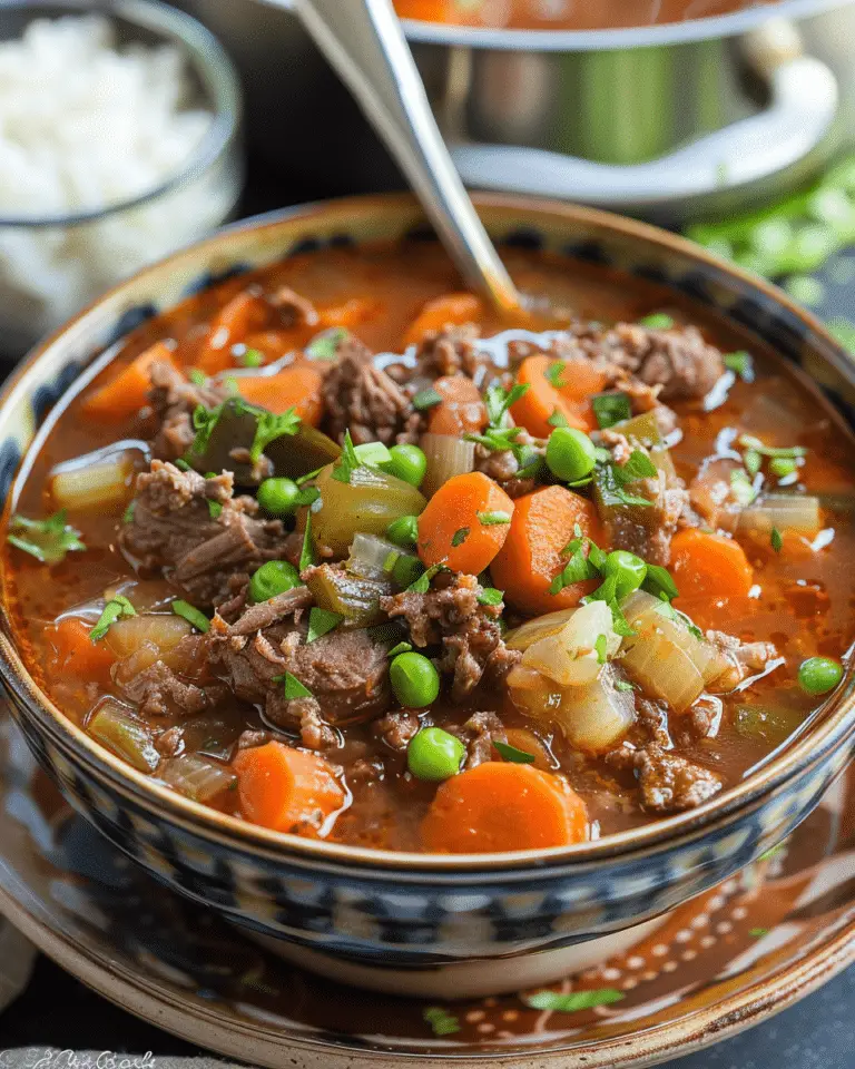 Crockpot Ground Beef Stew