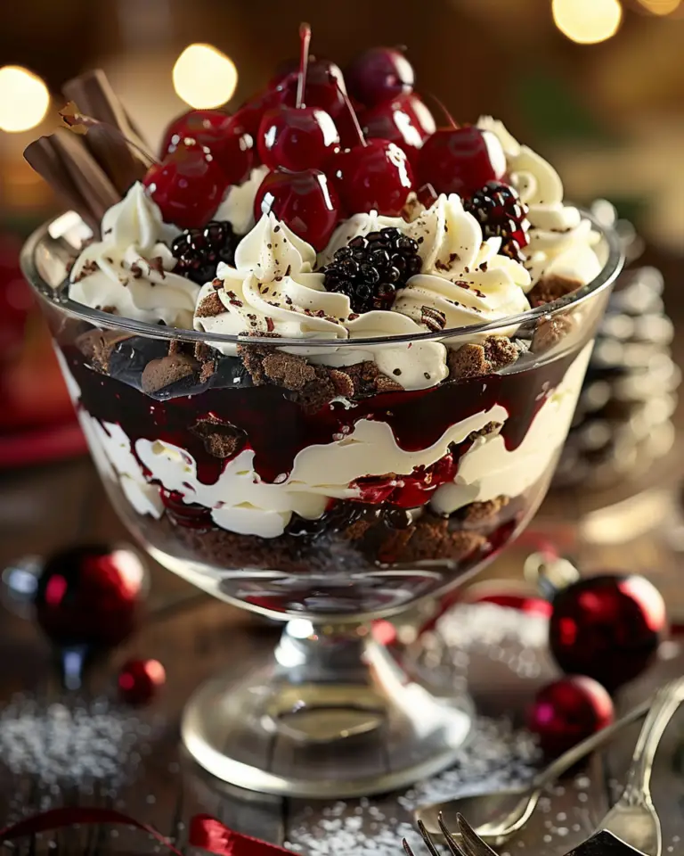 Black Forest Trifle for Christmas