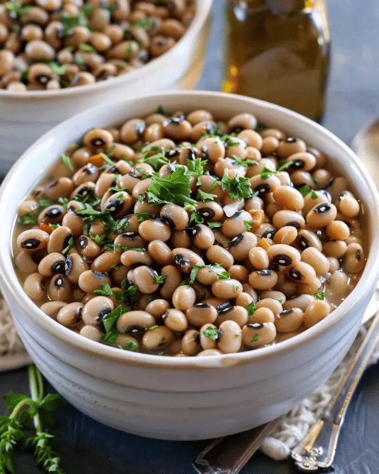 Southern Black-Eyed Peas (Stovetop, Dried Peas)