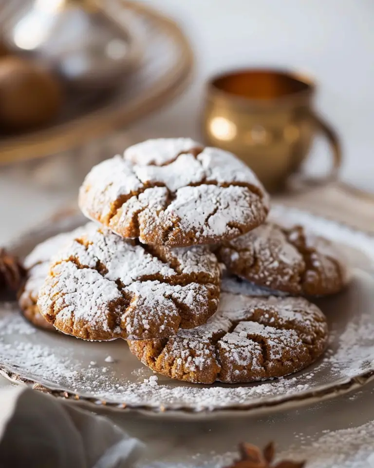 Gingerbread Crinkle Cookies