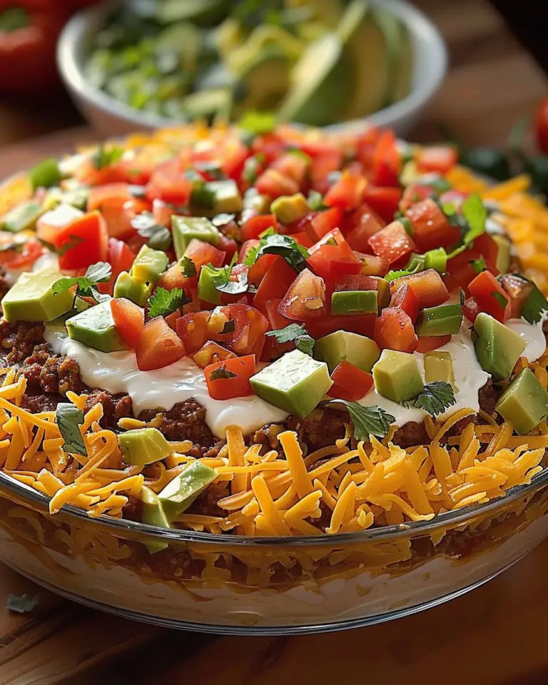 Seven Layer Taco Dip