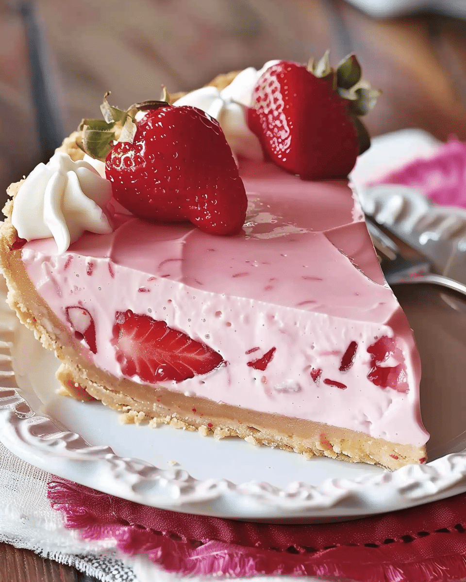Strawberry Cream Cheese Jello Pie
