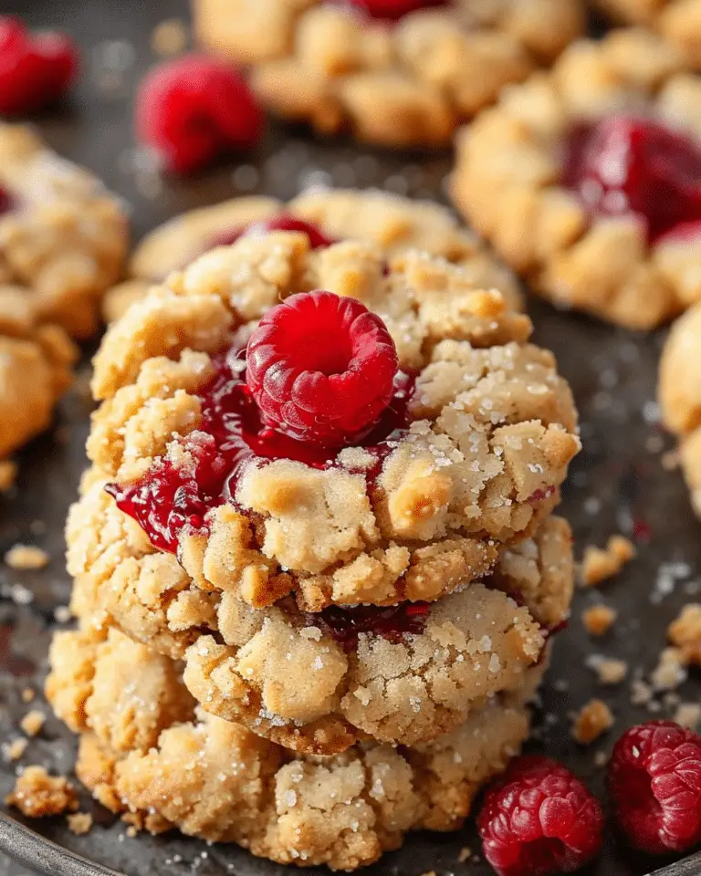 Sugar-Free Raspberry Crumble Cookies