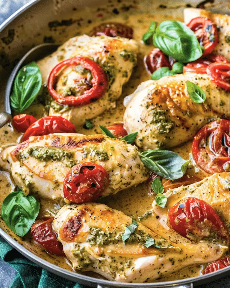 30-Minute Creamy Pesto Chicken Skillet (One-Pan, Easy Weeknight Dinner)