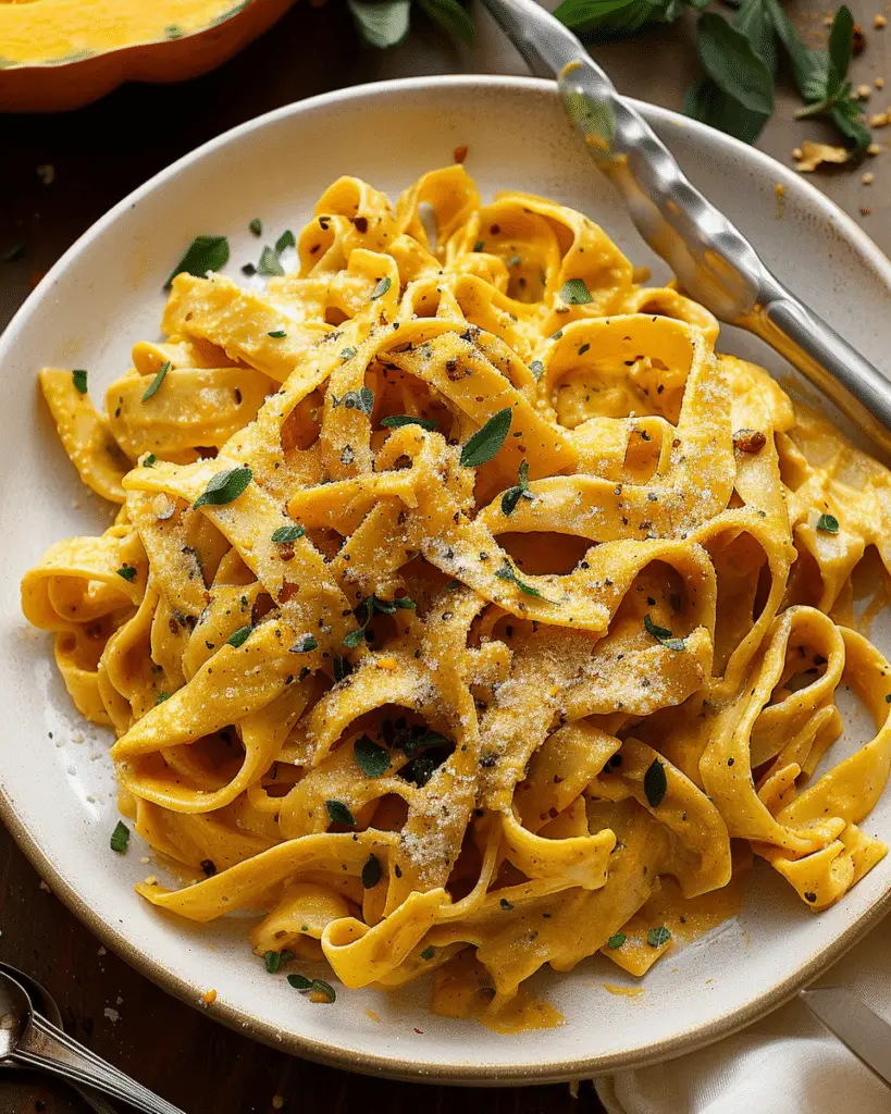 Creamy Cajun Pumpkin Alfredo Pasta (Vegan)