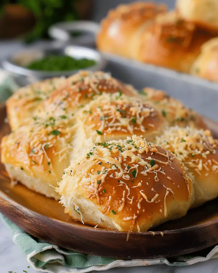 Easy Garlic Parmesan Dinner Rolls