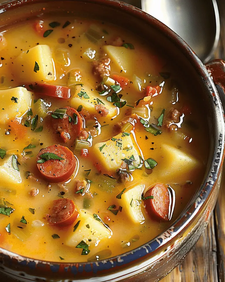 Spanish Potato Soup with Chorizo