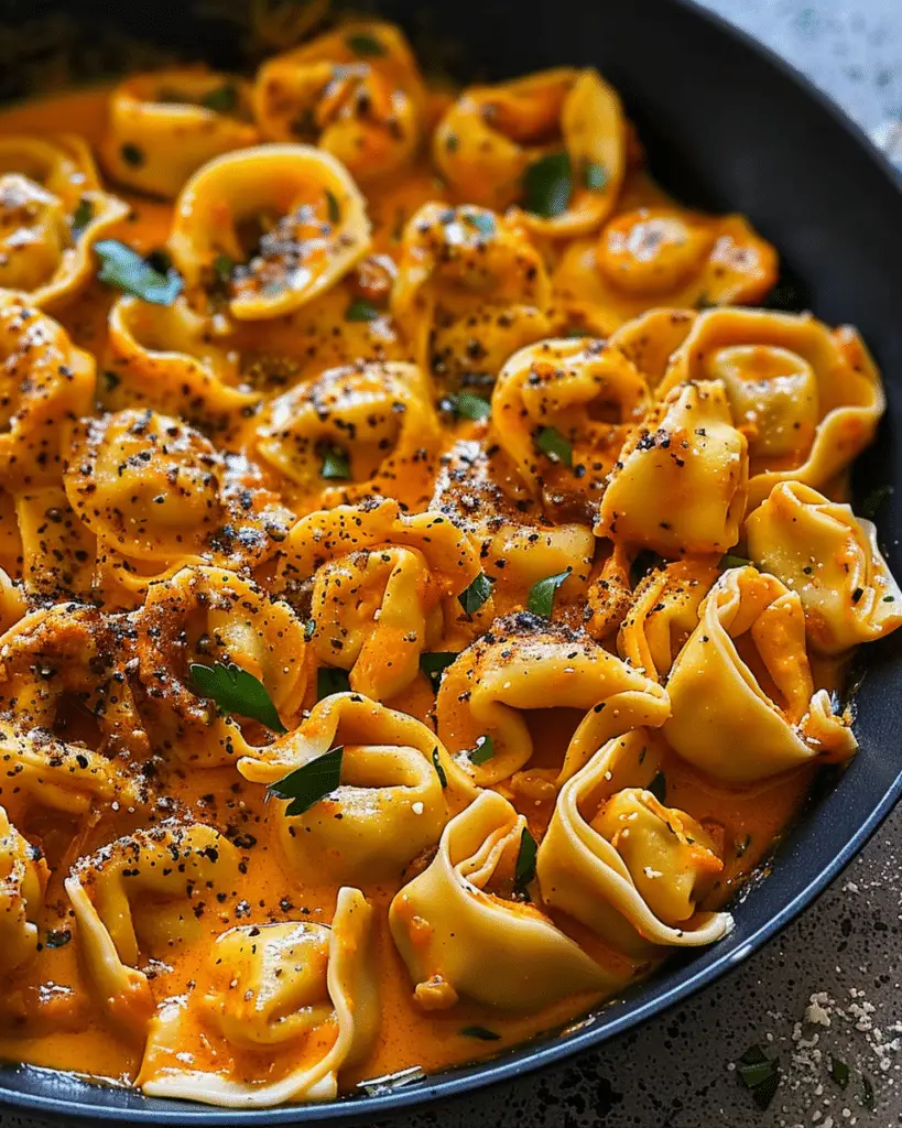 One-Pot Spicy Garlic Butter Chicken Tortellini